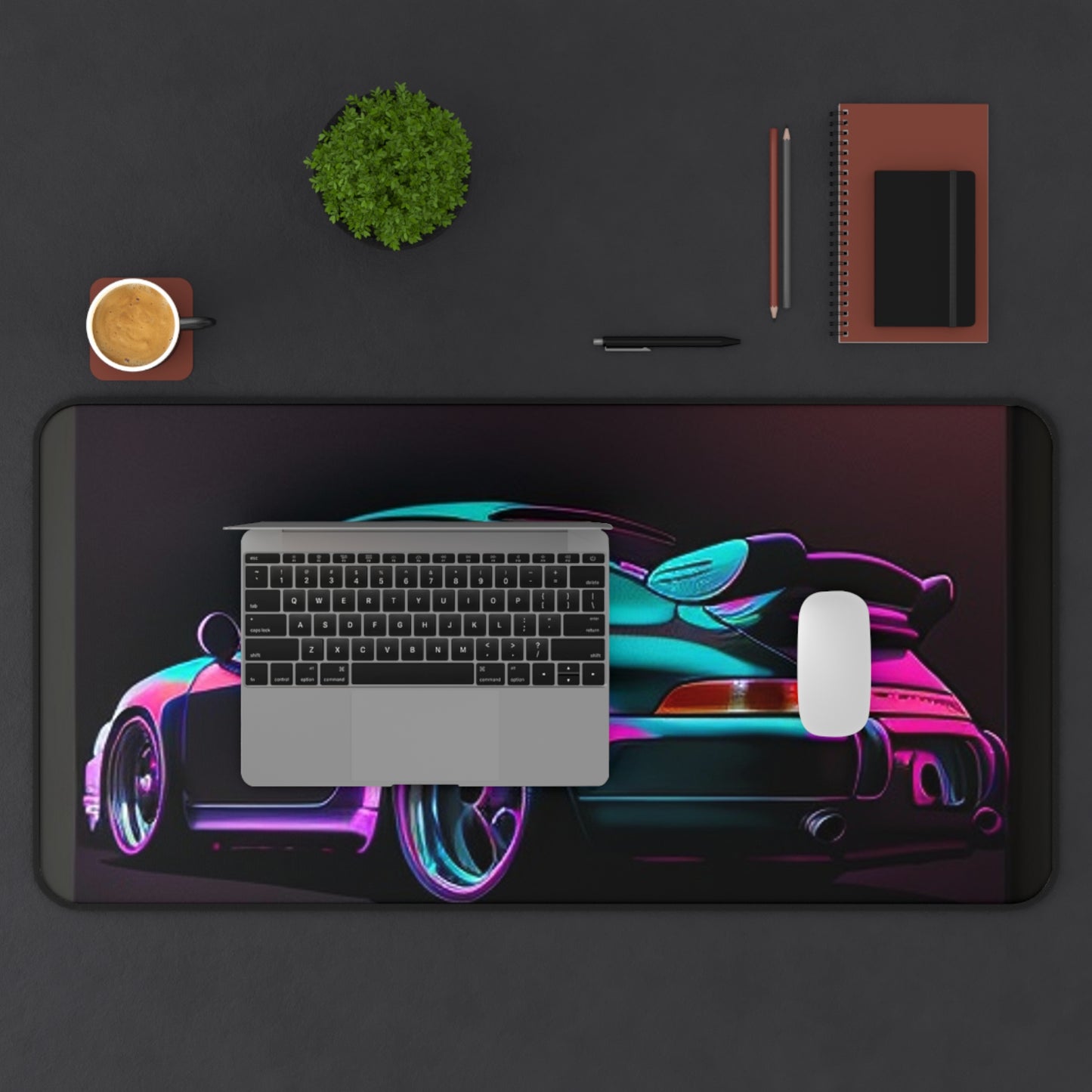 Desk Mat Porsche Purple 1