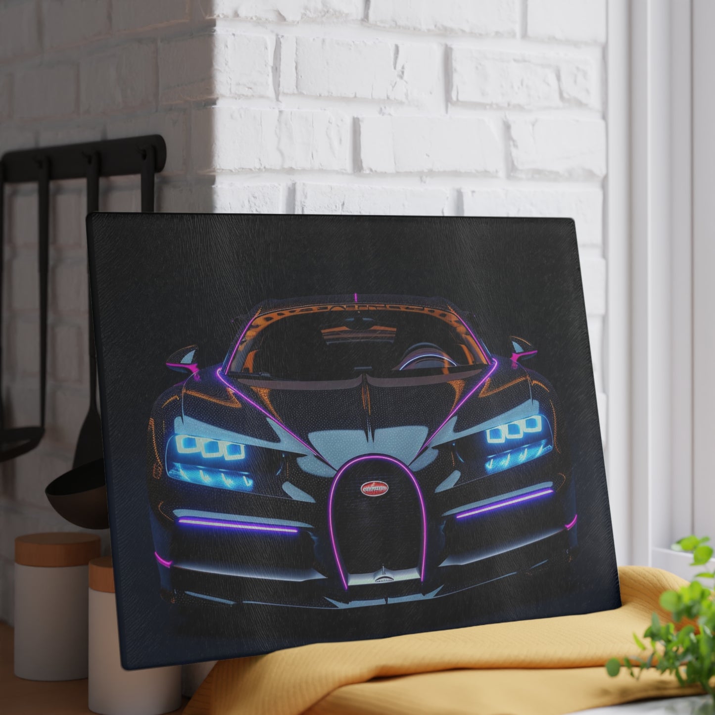 Glass Cutting Board Hyper Bugatti Chiron 2