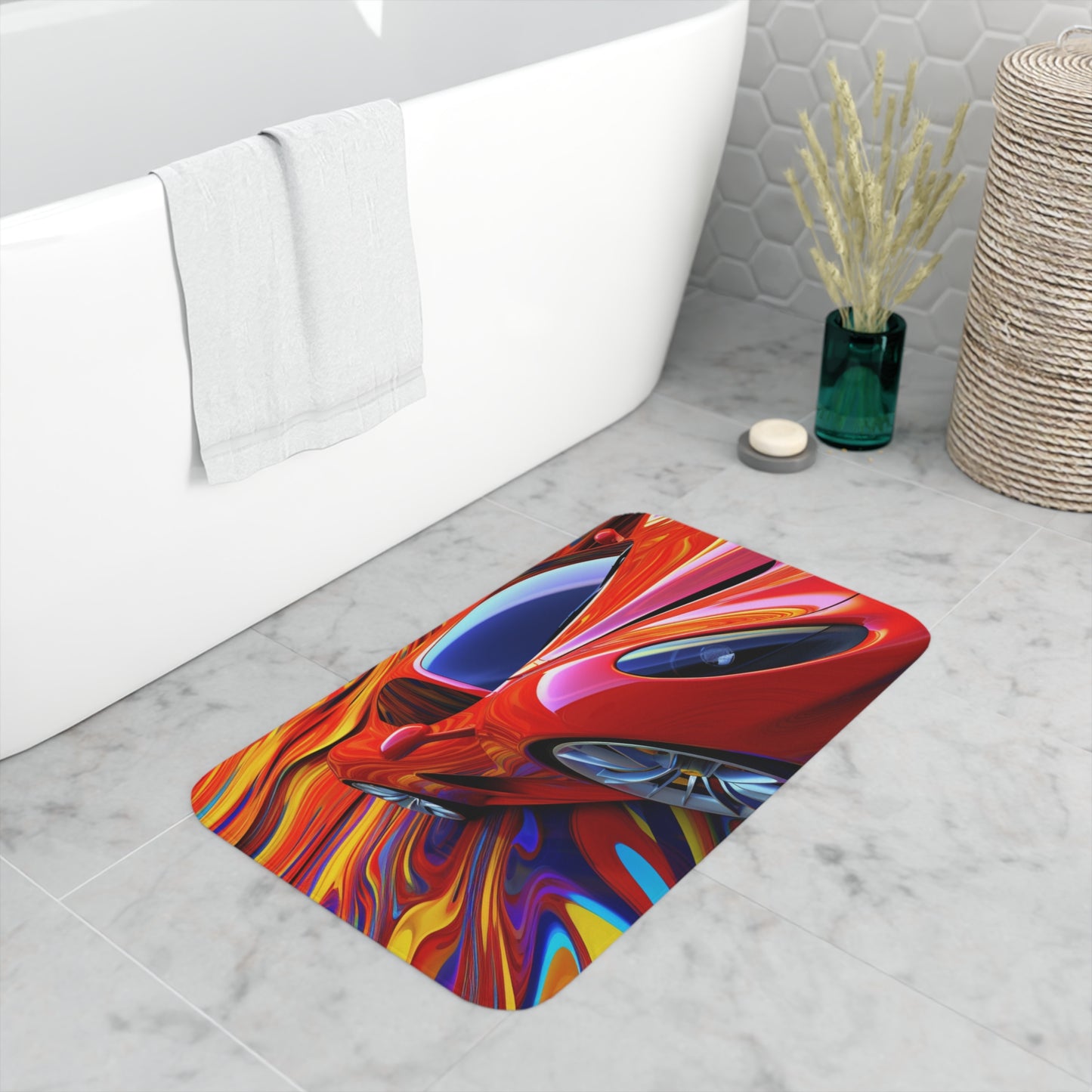 Memory Foam Bath Mat Ferrari Water Fusion 4