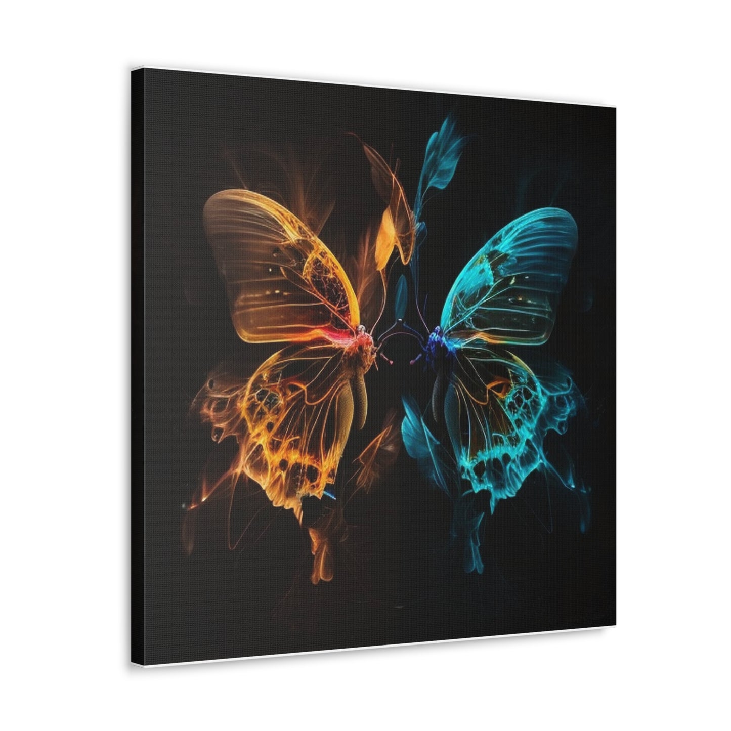 Canvas Gallery Wraps Kiss Neon Butterfly 2