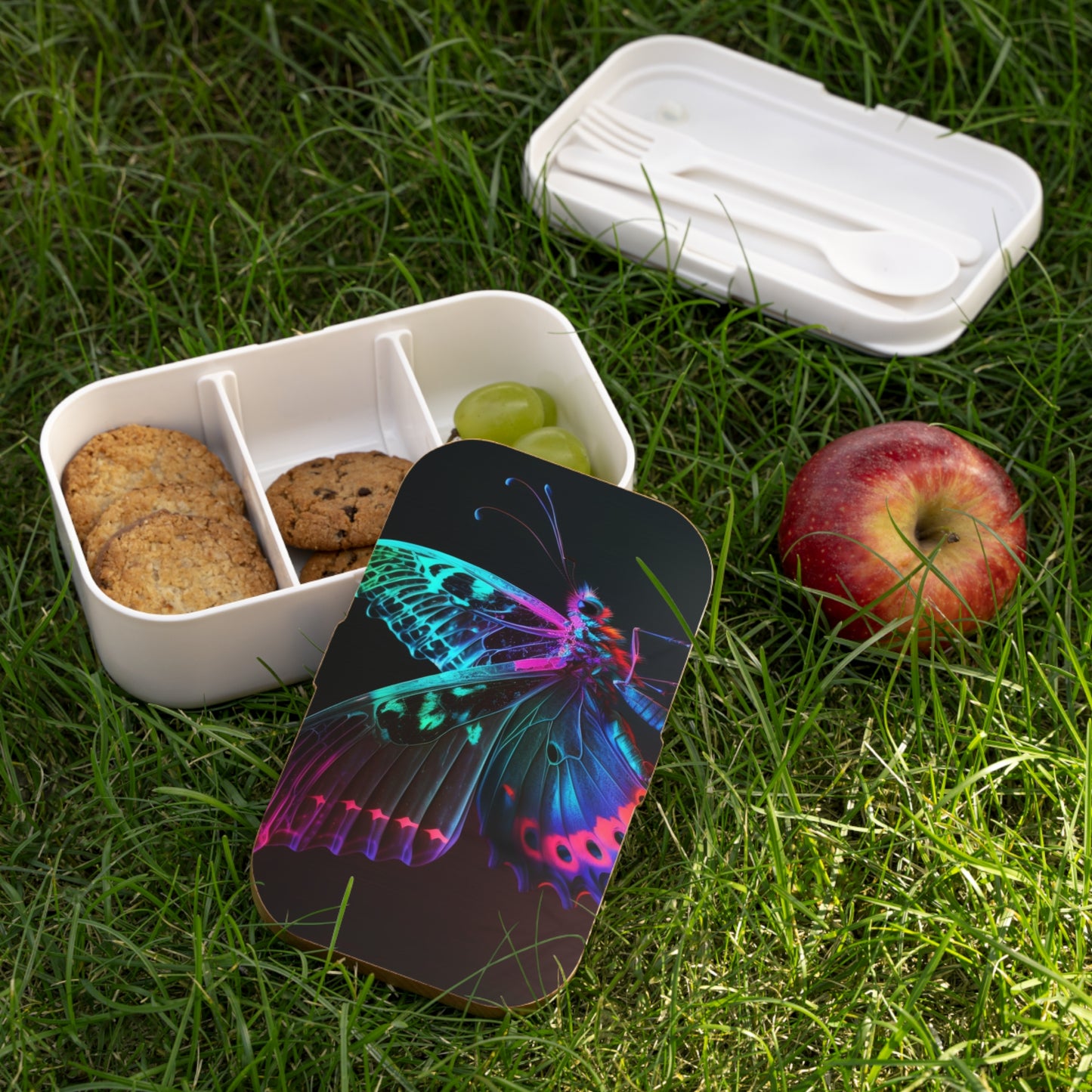 Bento Lunch Box Raw Hyper Color Butterfly 1