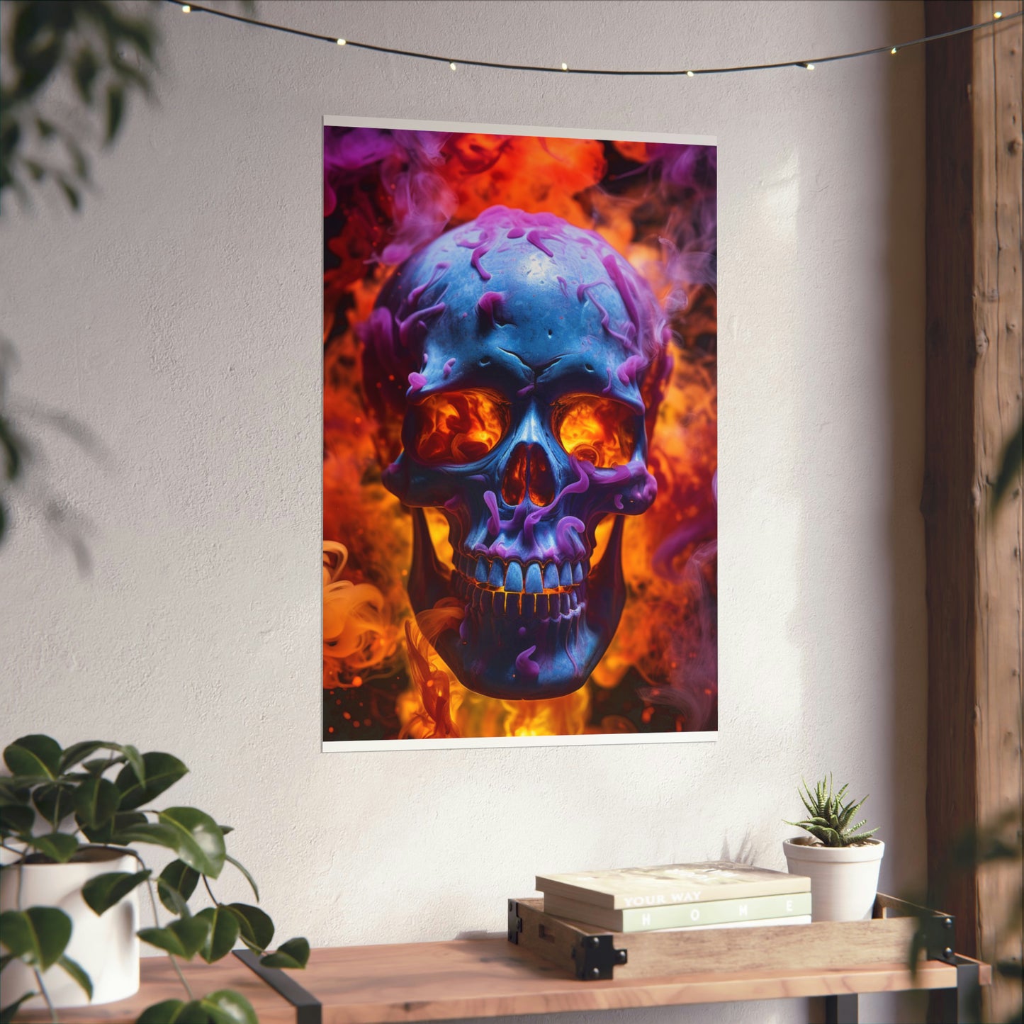 Premium Matte Vertical Posters Macro Skull 3