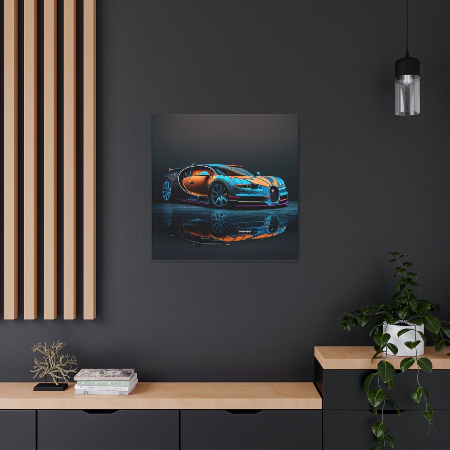 Canvas Gallery Wraps Bugatti Blue 1