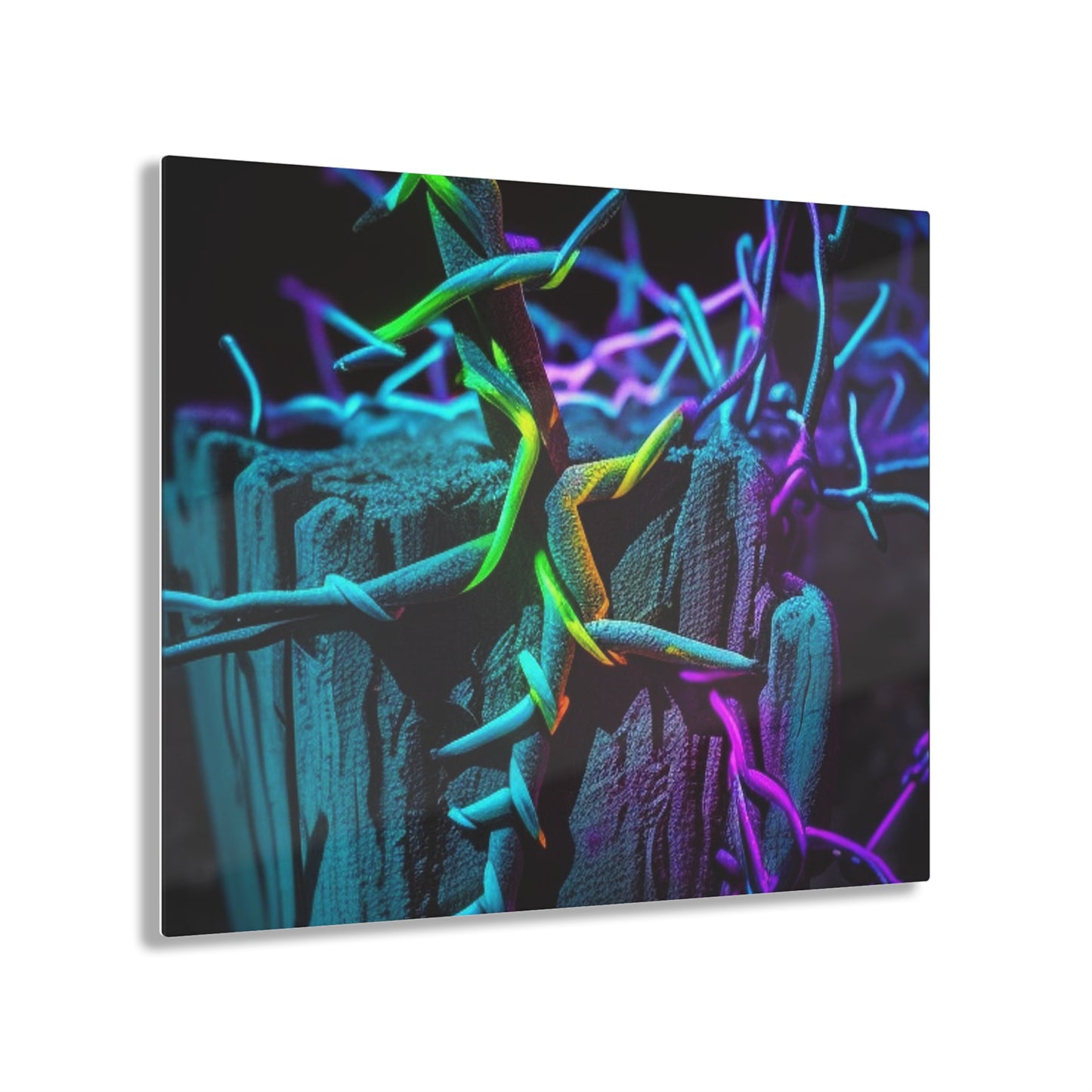 Acrylic Prints Macro Neon Barbs 3