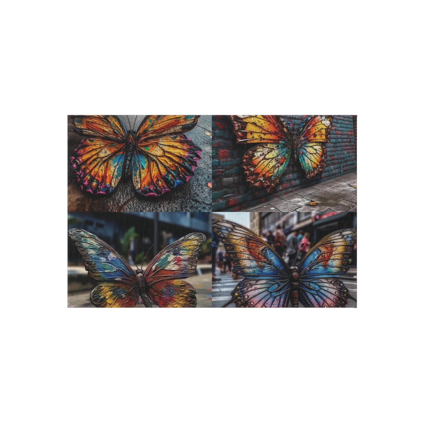 Outdoor Rug  Liquid Street Butterfly 5