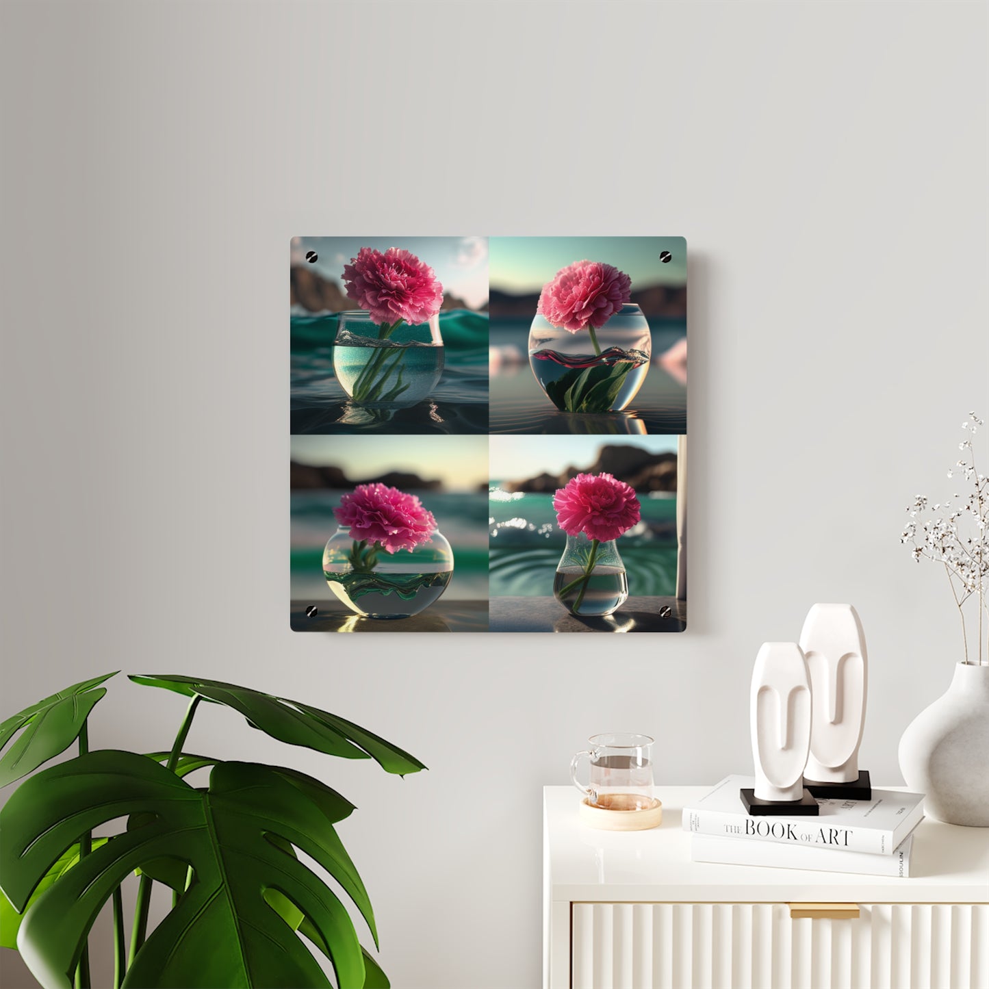 Acrylic Wall Art Panels Carnation 5