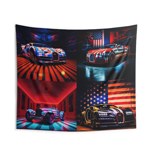 Indoor Wall Tapestries Macro Bugatti American Flag 5
