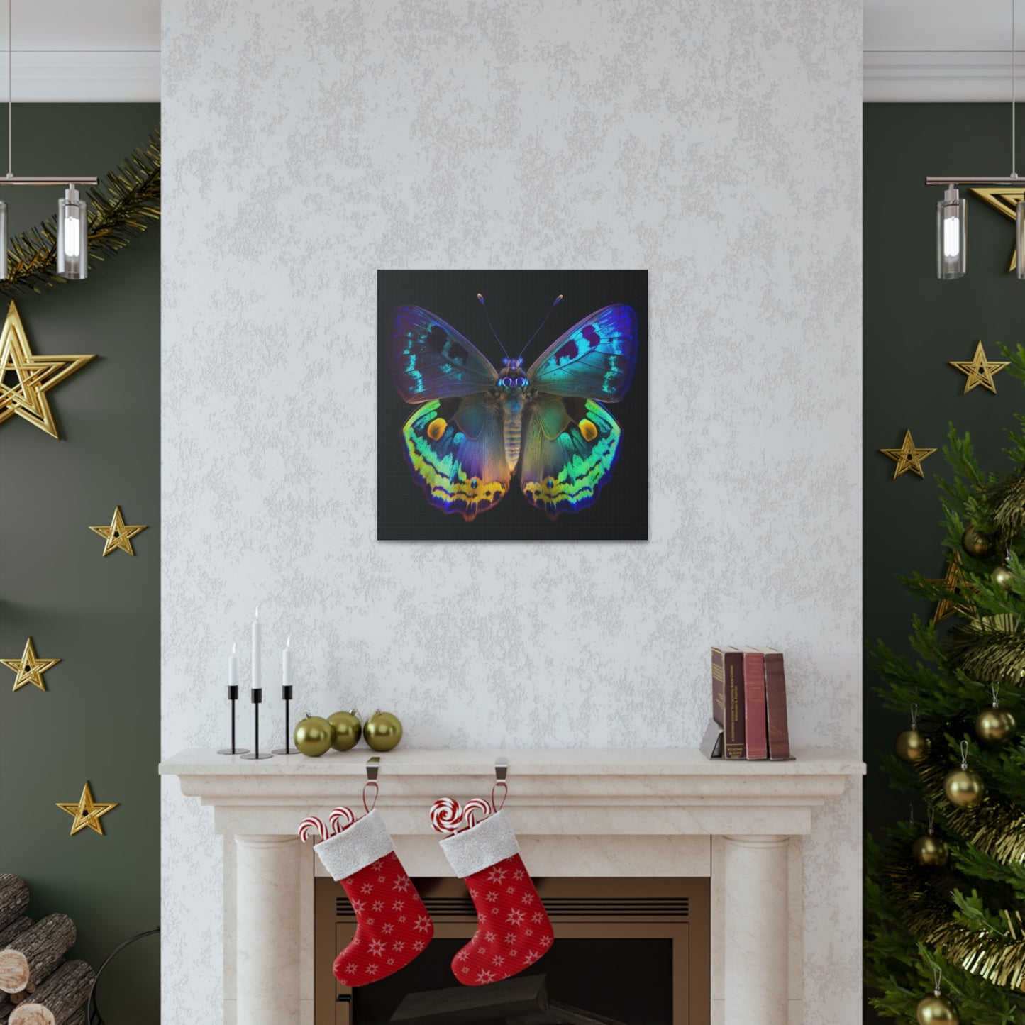 Canvas Gallery Wraps Neon Hue Butterfly 4