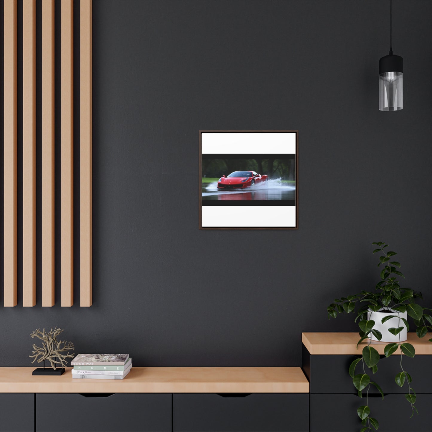 Gallery Canvas Wraps, Square Frame Water Ferrari Splash 2