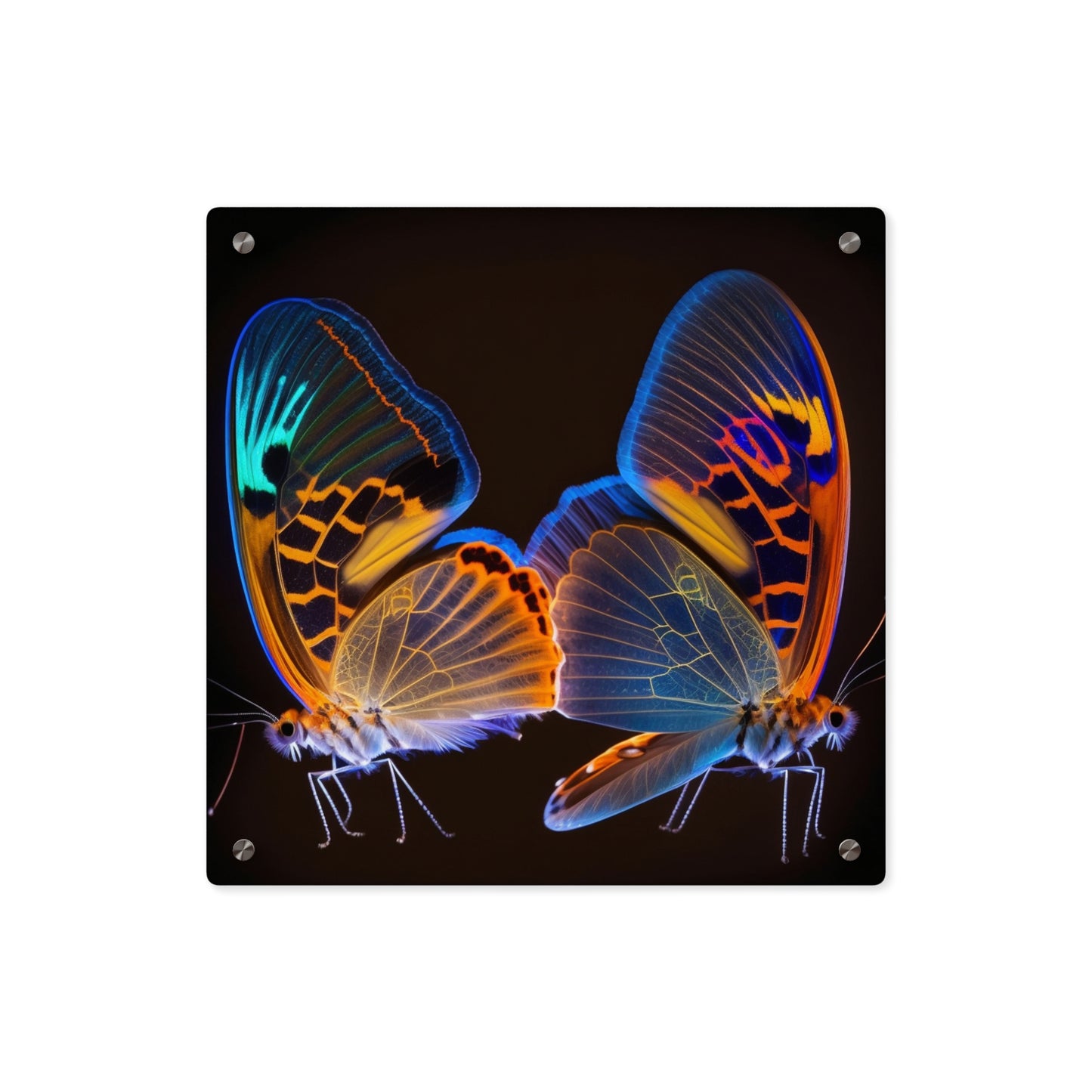 Acrylic Wall Art Panels Neon Glo Butterfly 2