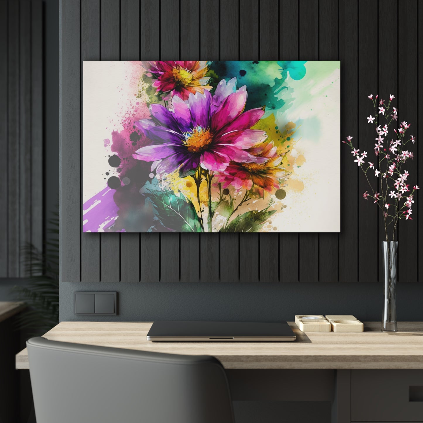 Acrylic Prints Bright Spring Flowers 1