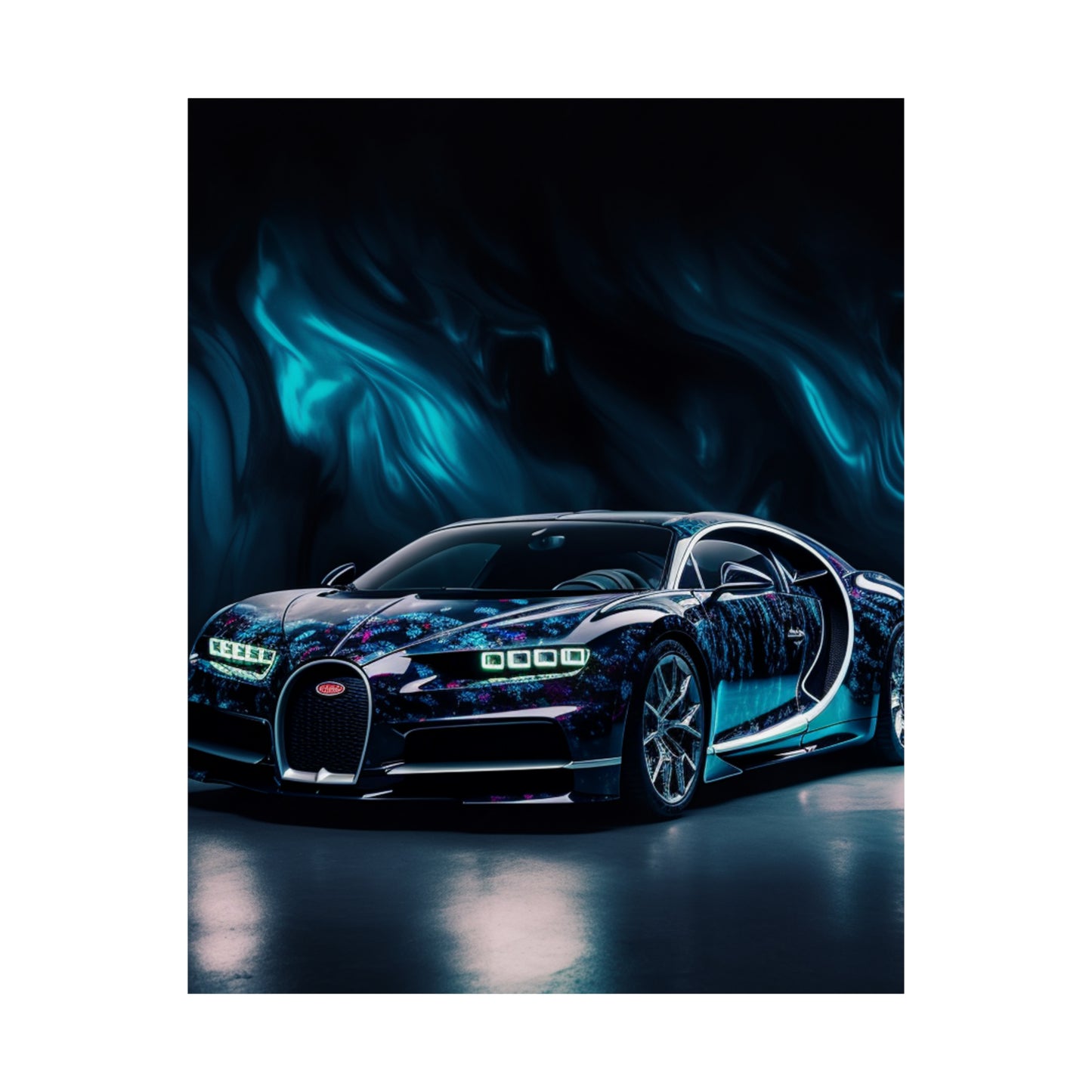 Premium Matte Vertical Posters Hyper Bugatti 1