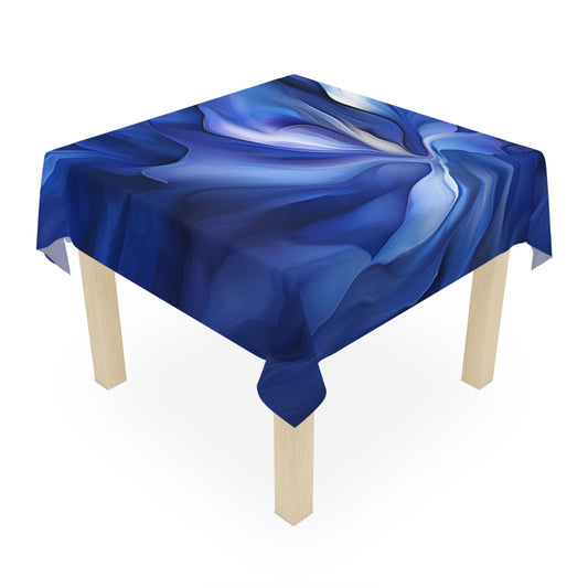 Tablecloth Abstract Blue Tulip 3