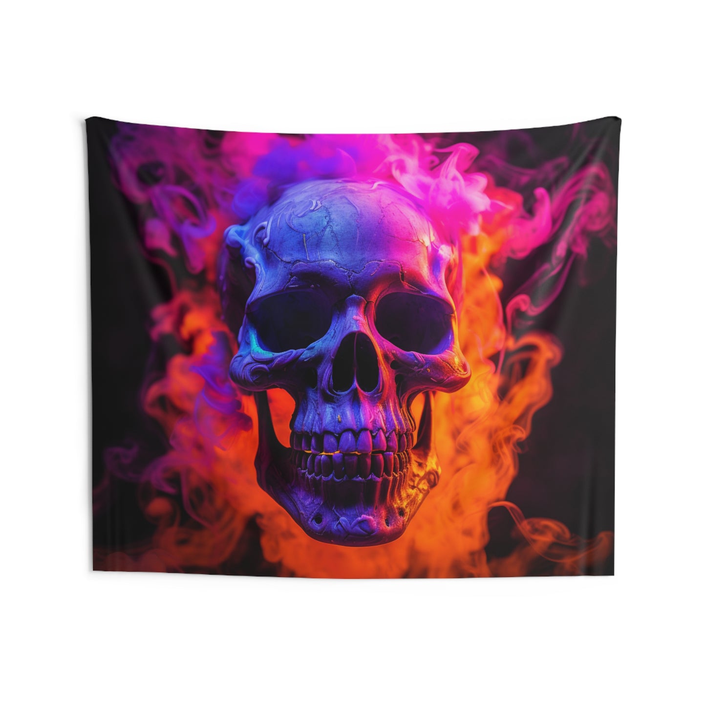 Indoor Wall Tapestries Macro Skull 4