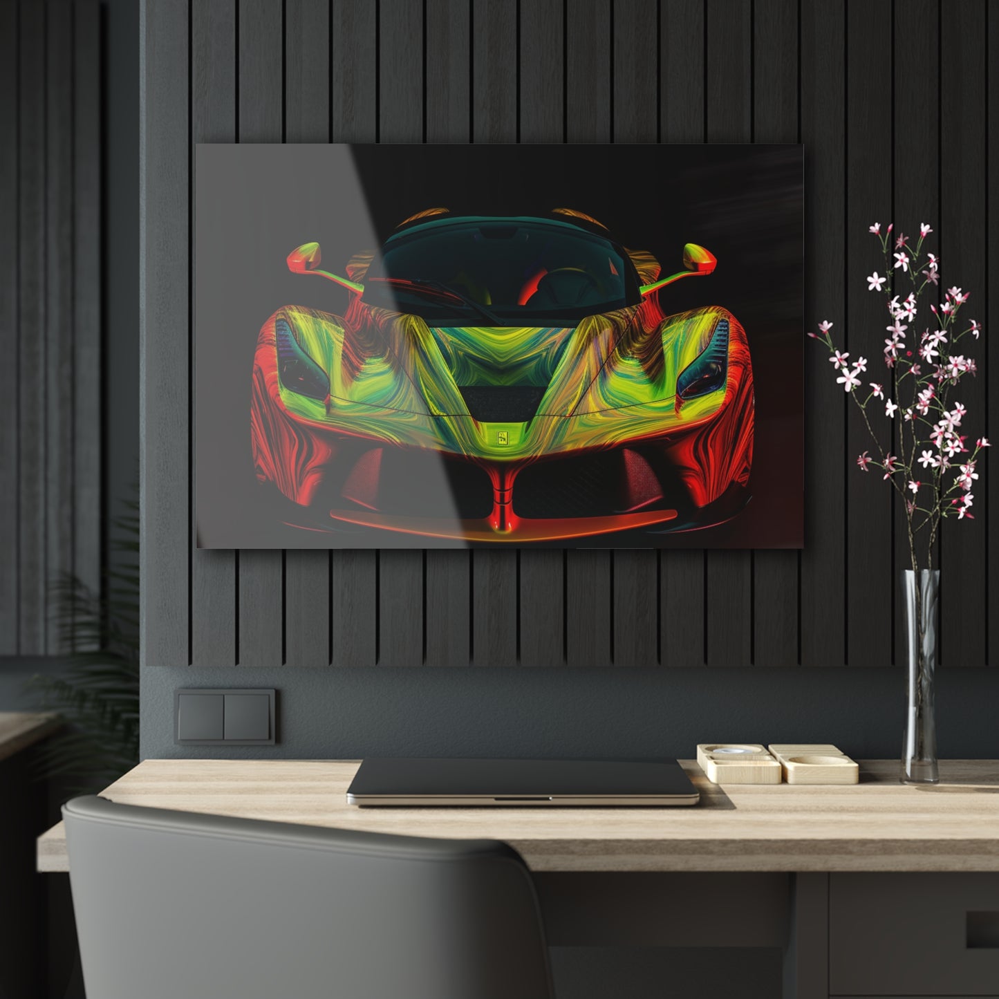 Acrylic Prints Ferrari Neon 1