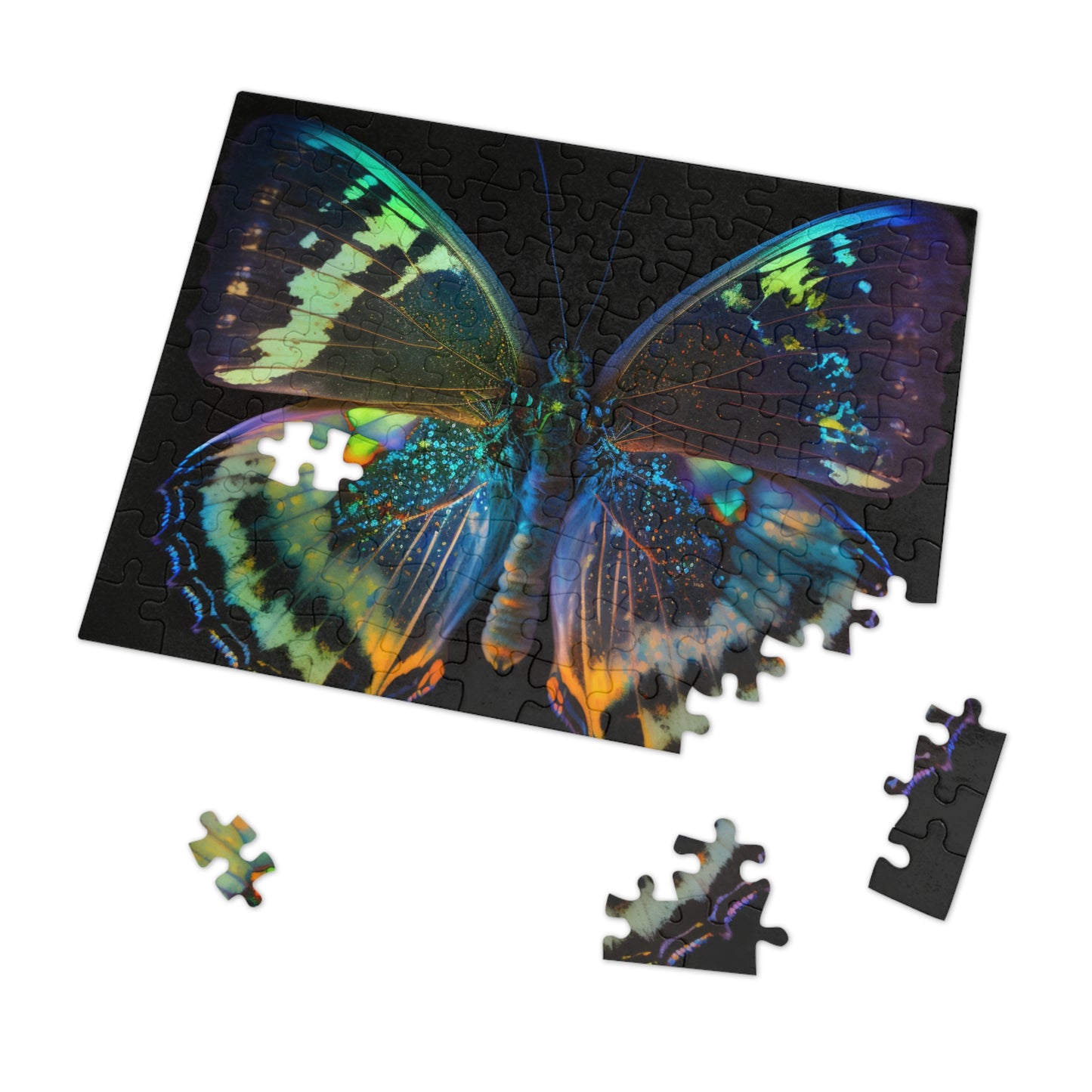 Jigsaw Puzzle (30, 110, 252, 500,1000-Piece) Neon Butterfly Flair 4