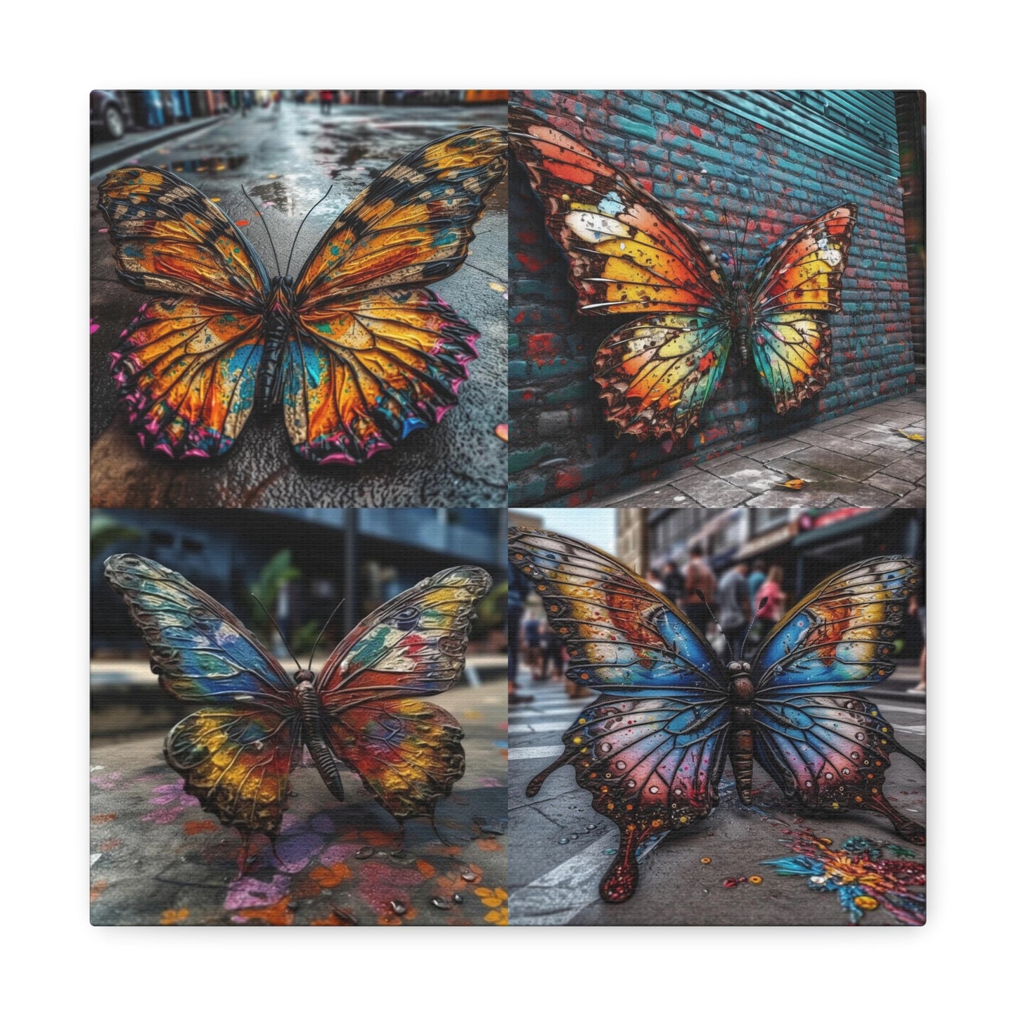 Canvas Gallery Wraps Liquid Street Butterfly 5