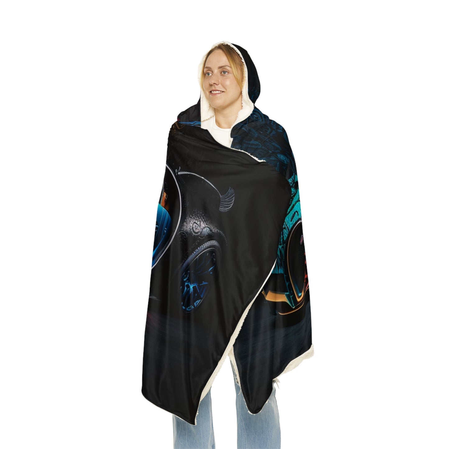 Snuggle Hooded Blanket Bugatti Blue 3