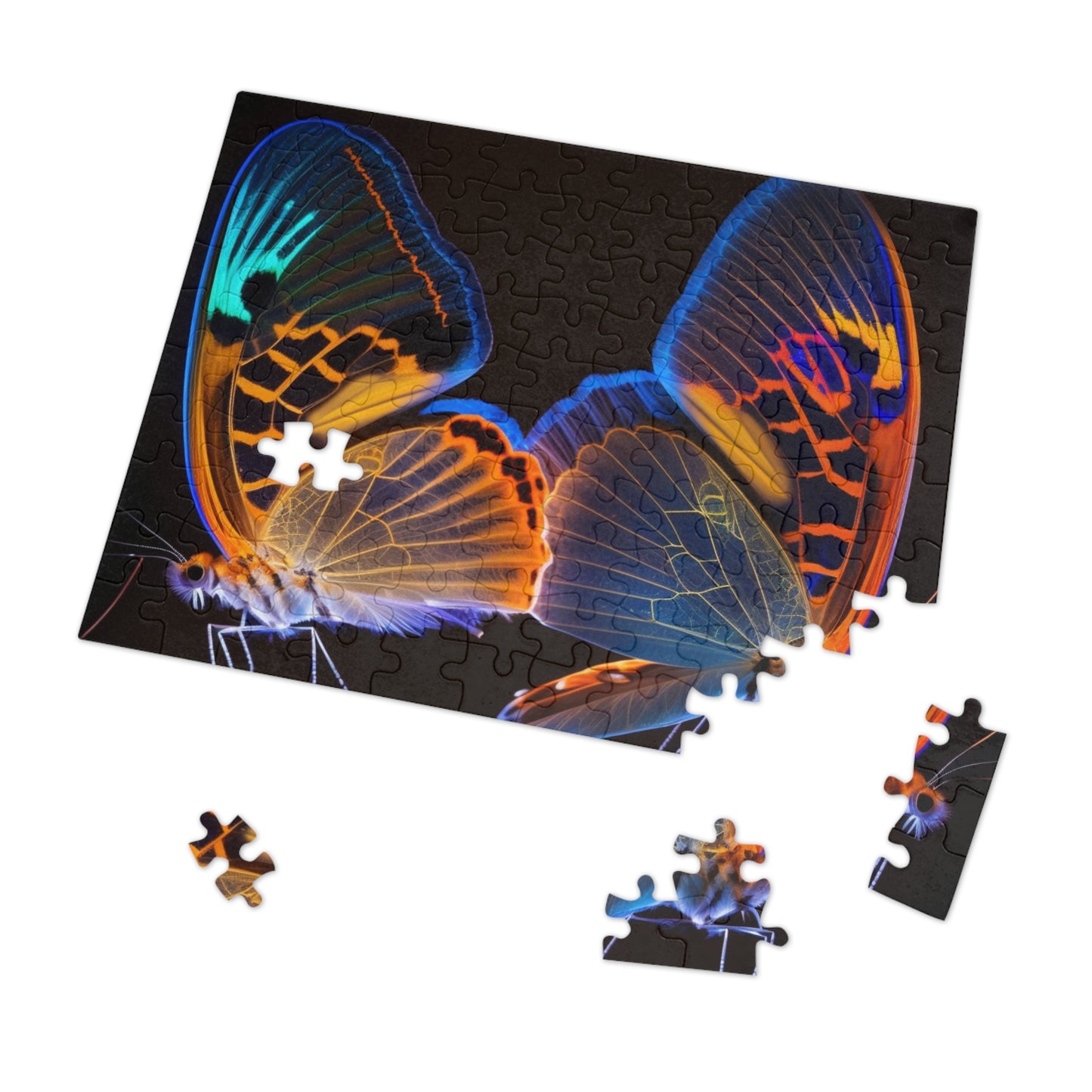 Jigsaw Puzzle (30, 110, 252, 500,1000-Piece) Neon Glo Butterfly 2