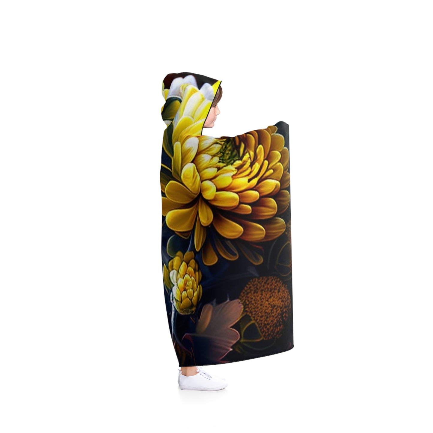 Hooded Blanket Yellow Hermosas Flores Amarillas 3