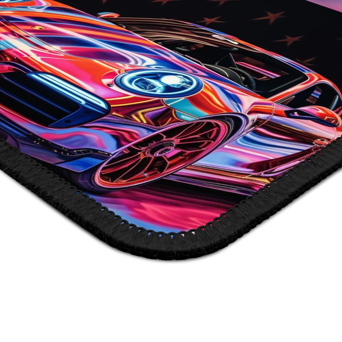 Gaming Mouse Pad  Macro American Flag Porsche 5