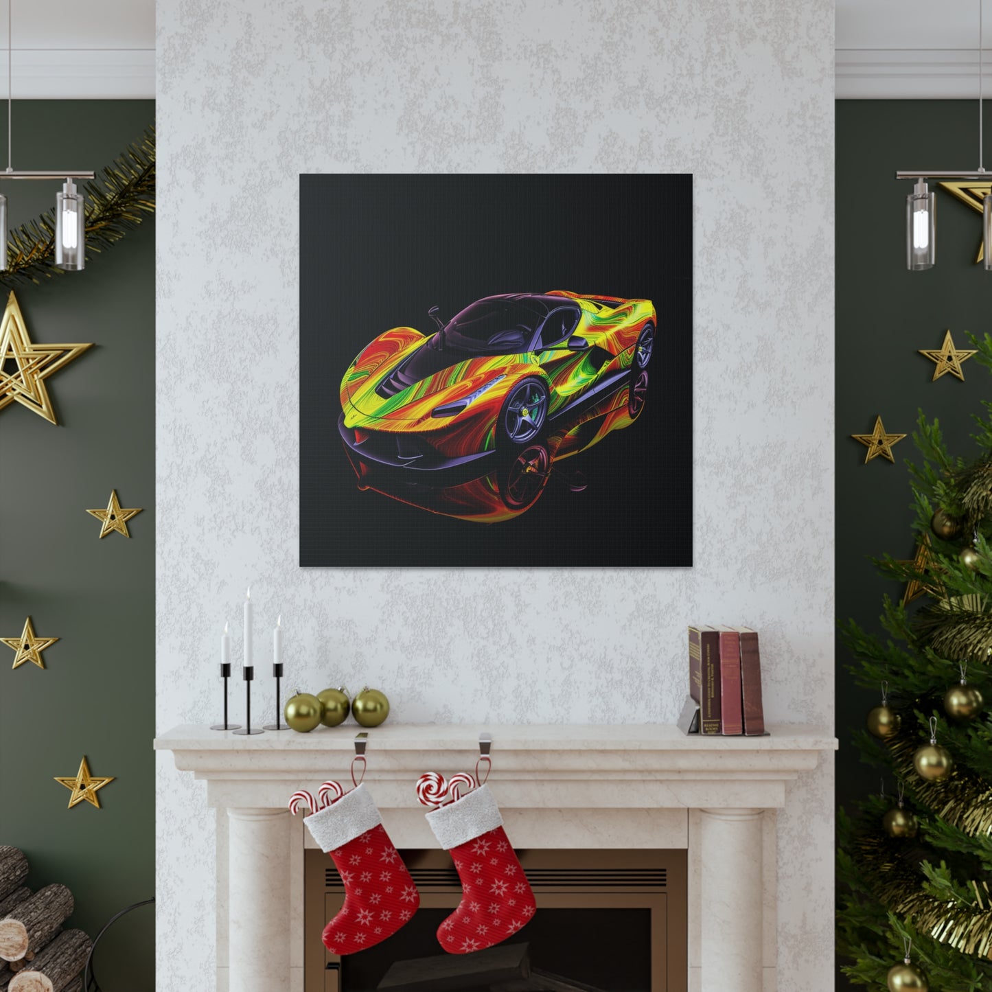 Canvas Gallery Wraps Ferrari Neon 4