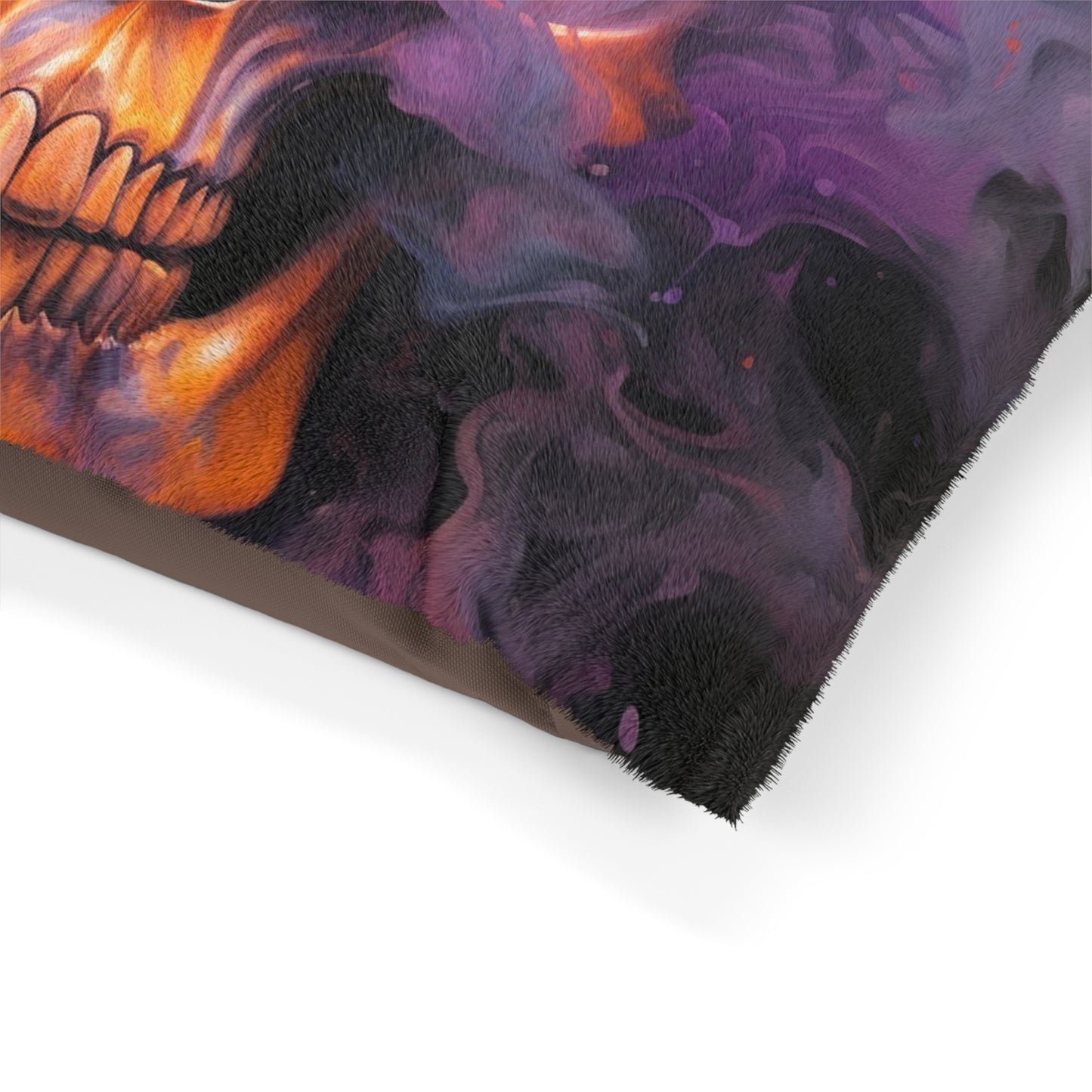 Pet Bed Skull Flames 4