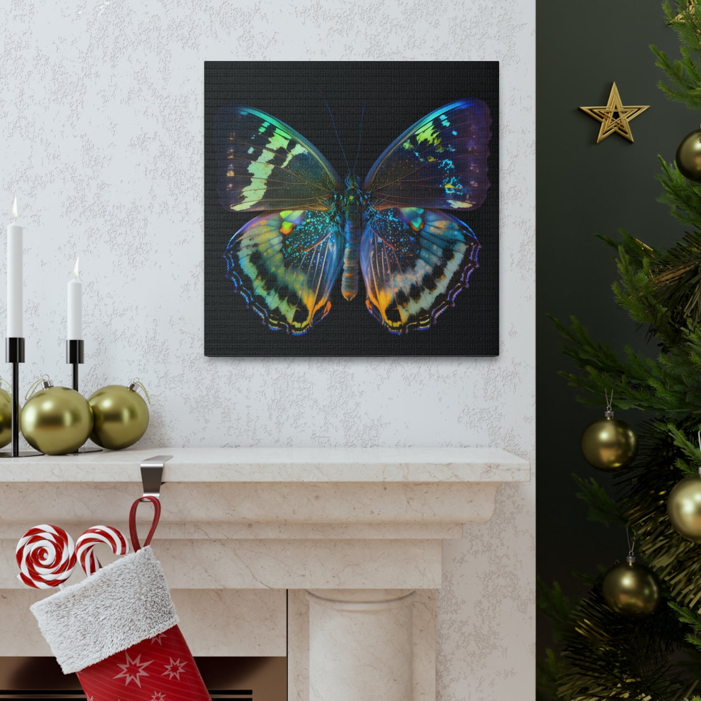 Canvas Gallery Wraps Neon Butterfly Flair 4