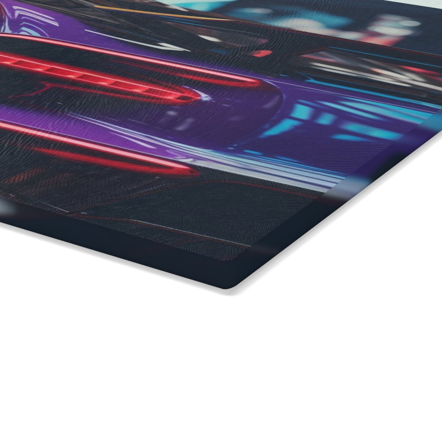 Glass Cutting Board Hyper Bugatti Neon Chiron 3