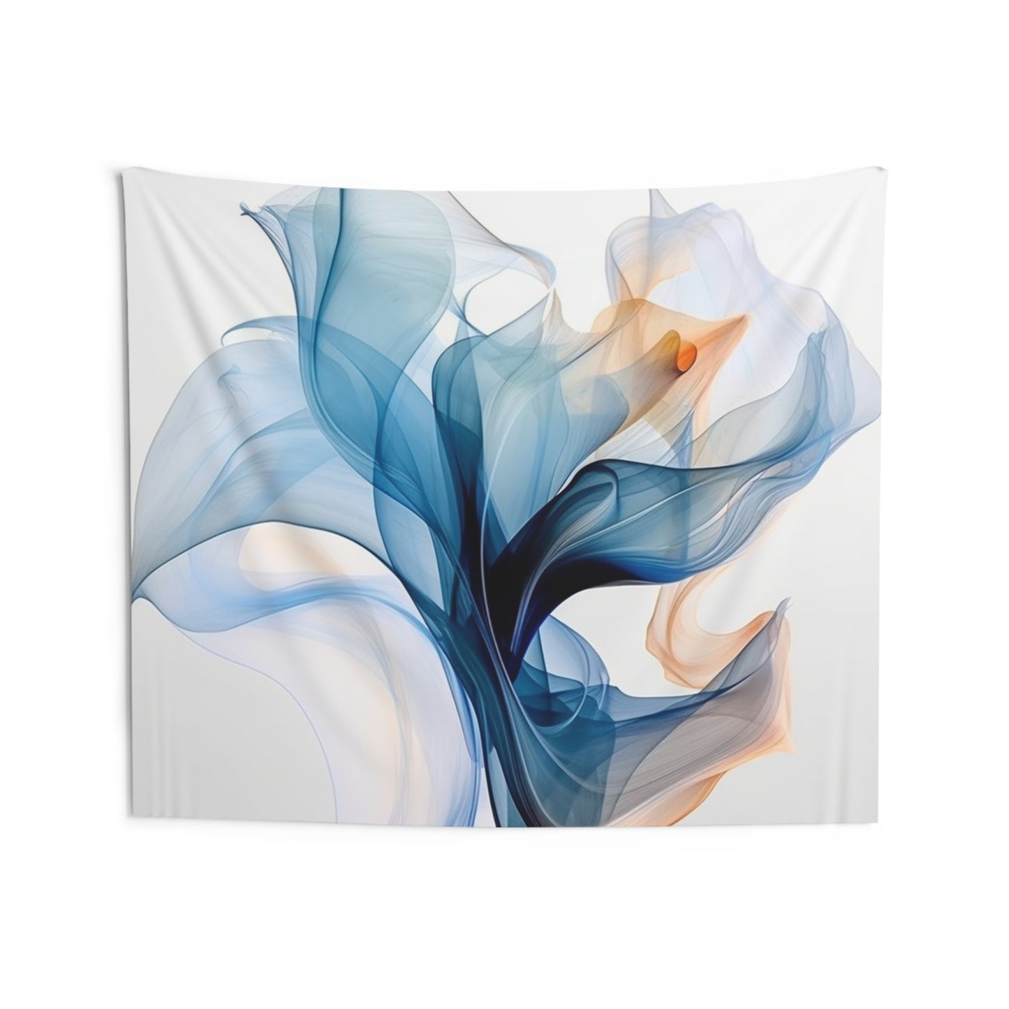 Indoor Wall Tapestries Blue Tluip Abstract 3