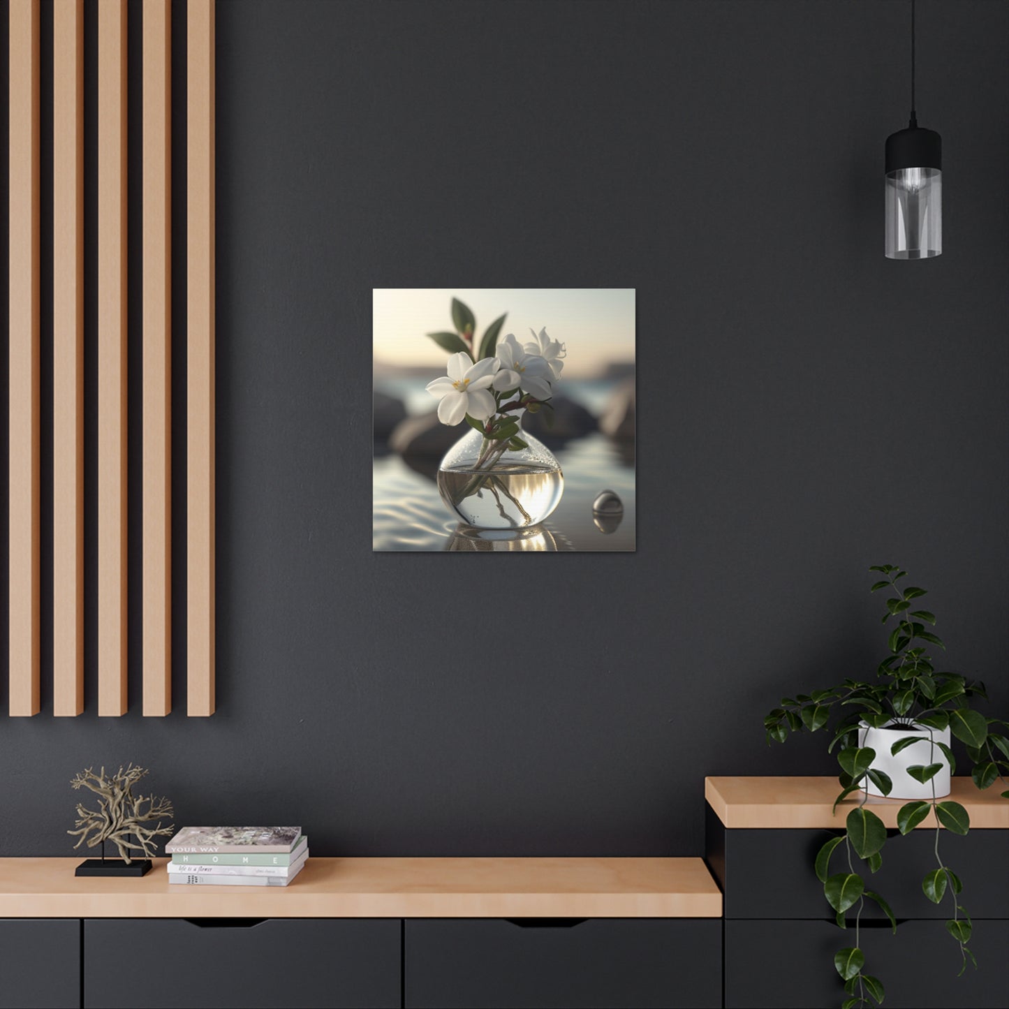 Canvas Gallery Wraps Jasmine glass vase 1