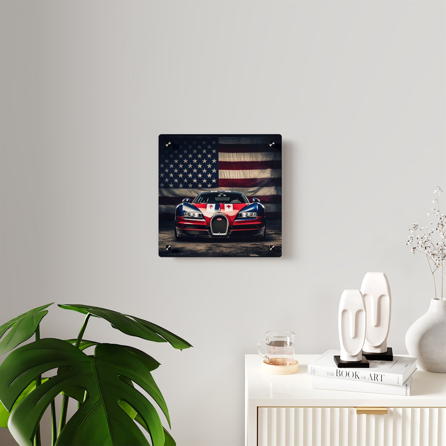 Acrylic Wall Art Panels Bugatti American Flag 3