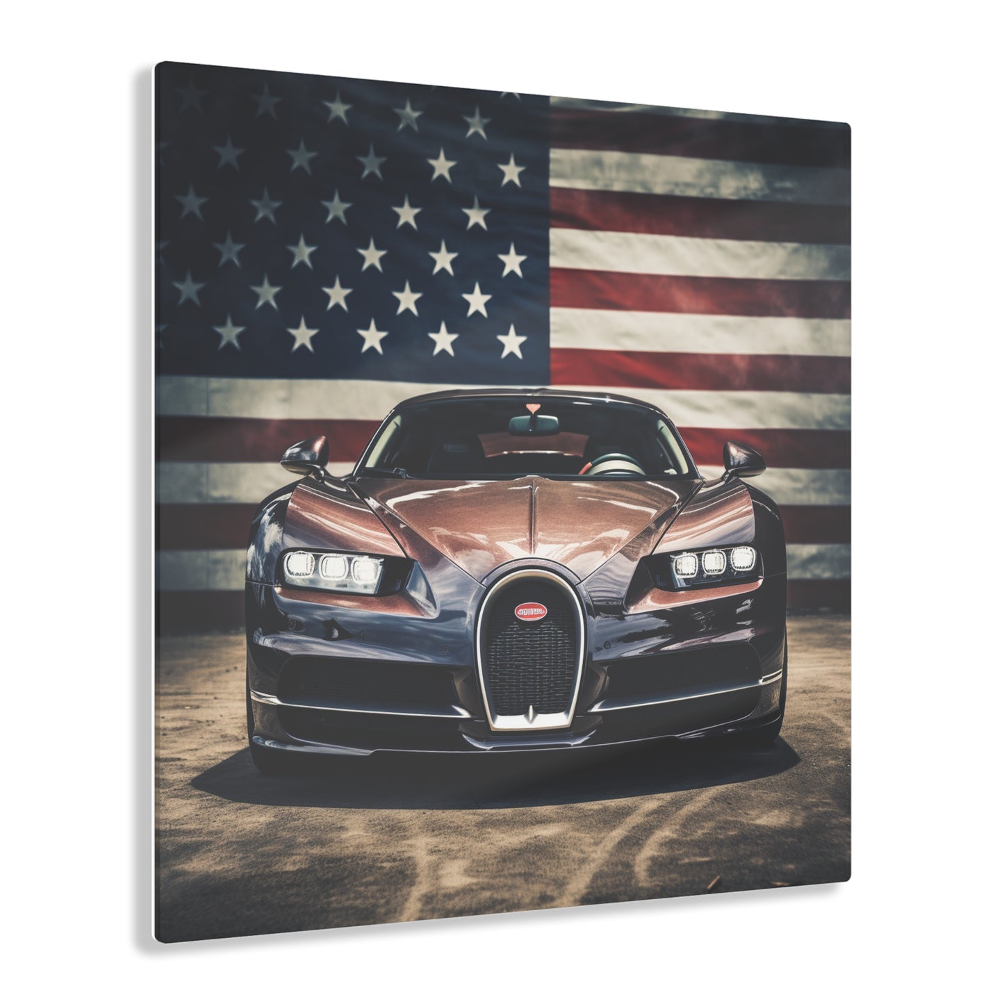 Acrylic Prints Bugatti Flag 4