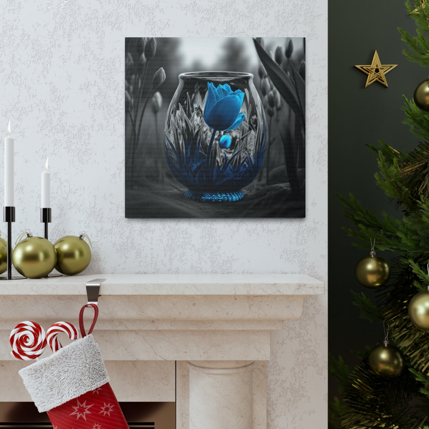 Canvas Gallery Wraps Tulip Blue 6