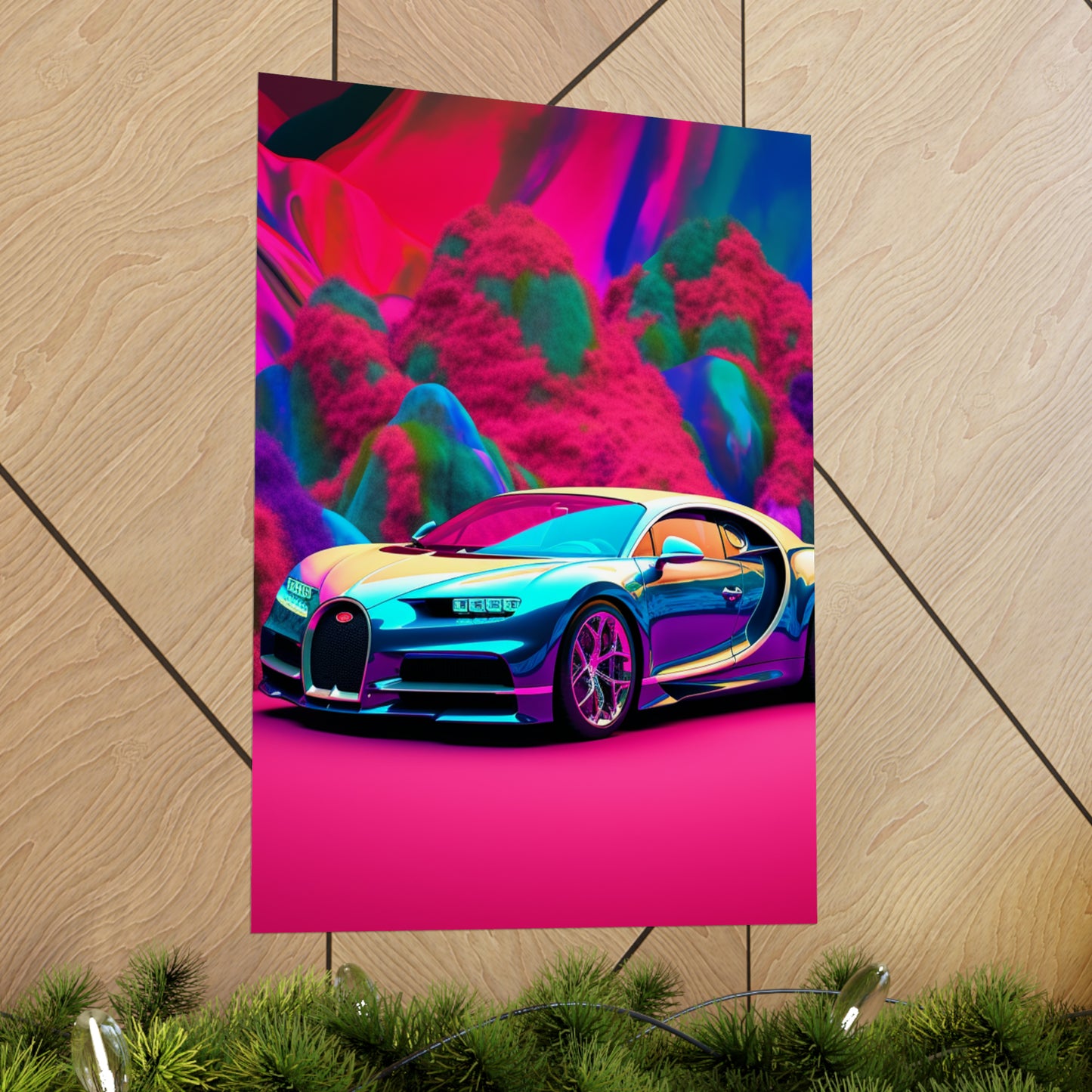 Premium Matte Vertical Posters Florescent Bugatti Flair 4