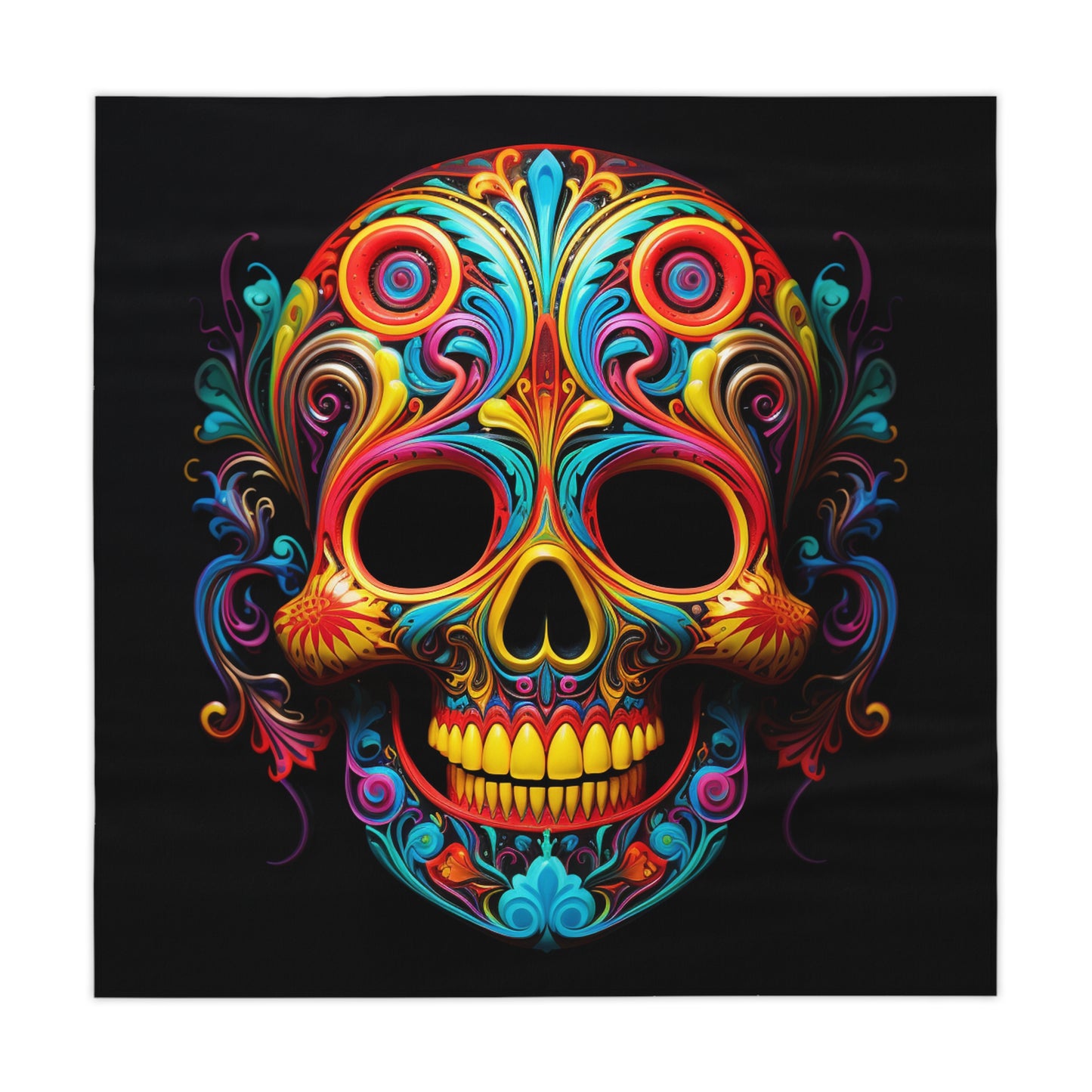 Tablecloth Macro Skull Color 1