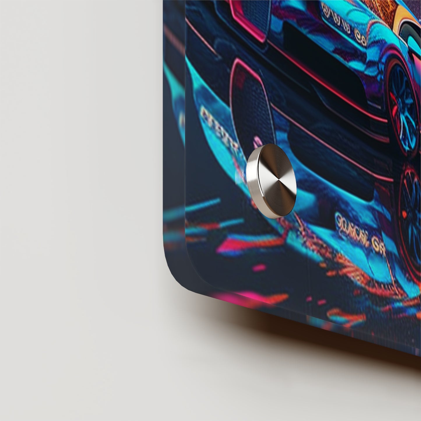 Acrylic Wall Art Panels Bugatti Neon Chiron 5