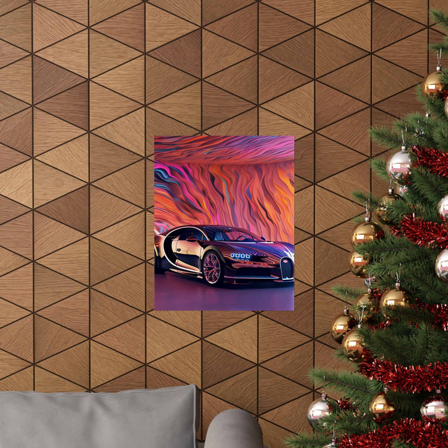 Premium Matte Vertical Posters Bugatti Abstract Flair 4