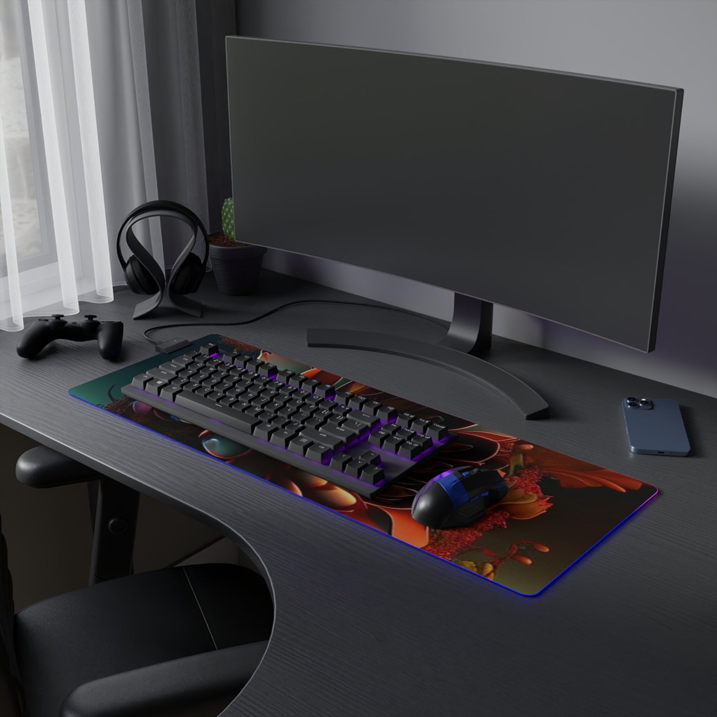 LED Gaming Mouse Pad Flower Arangment 4