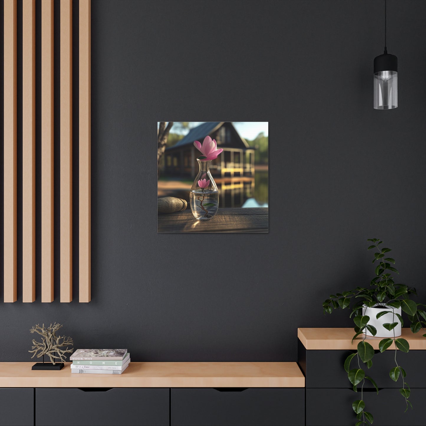 Canvas Gallery Wraps Magnolia in a Glass vase 4