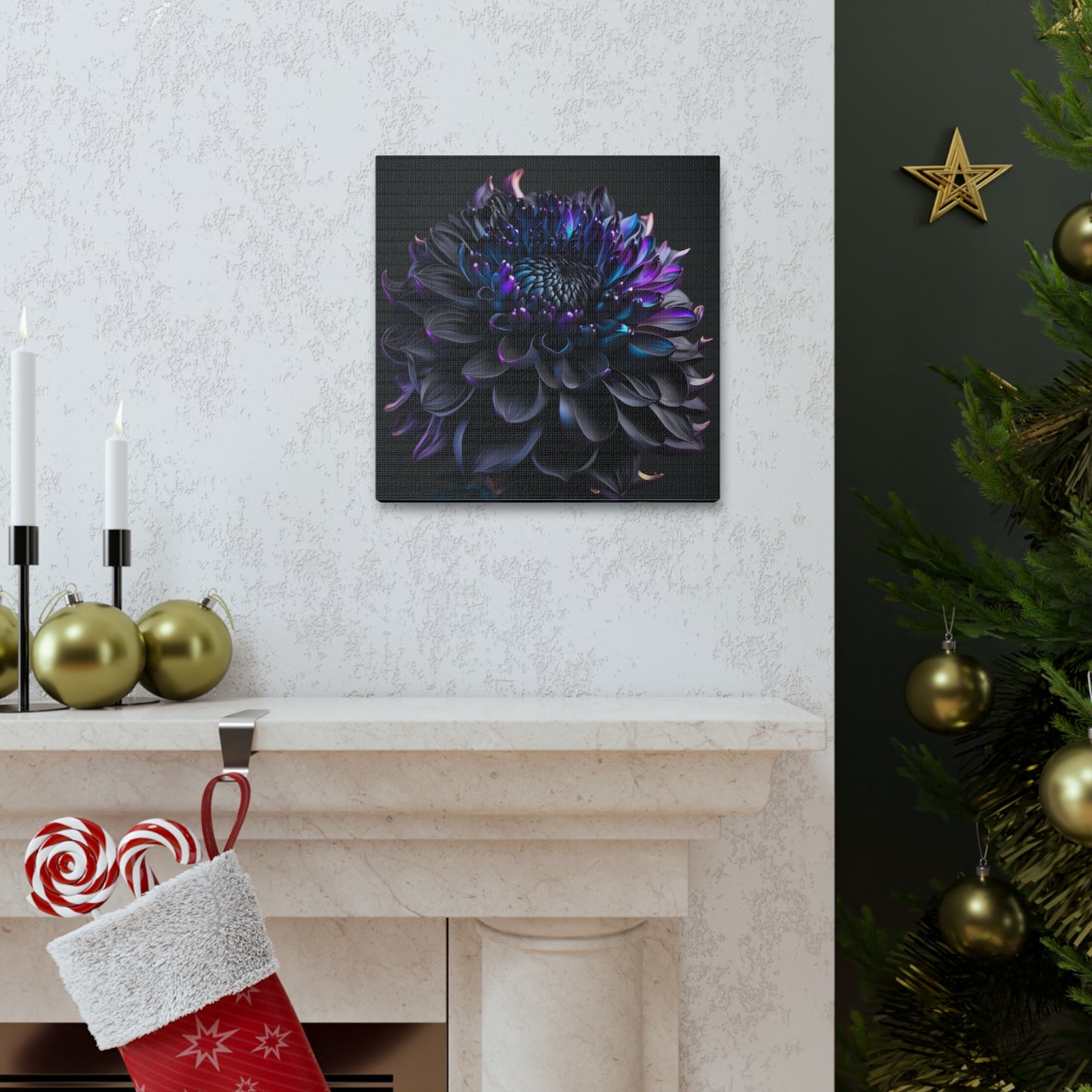 Canvas Gallery Wraps Dahlia Purple 2