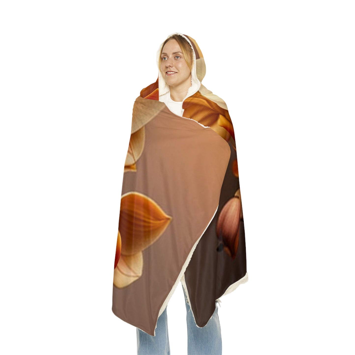 Snuggle Hooded Blanket orchid pedals 2