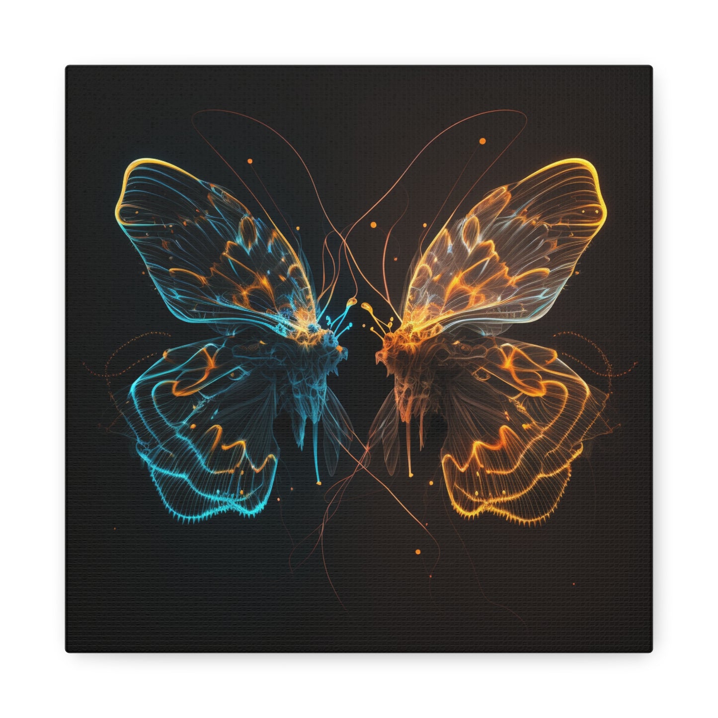 Canvas Gallery Wraps Neon Glo Butterfly 1