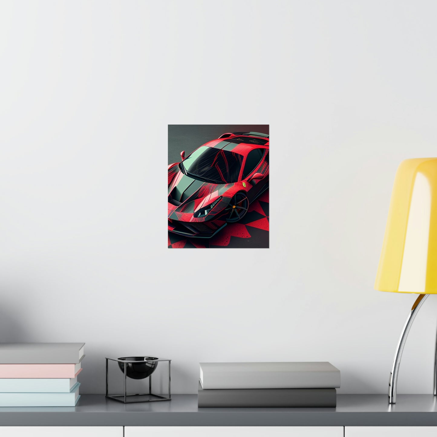 Premium Matte Vertical Posters Ferrari Hyper 2