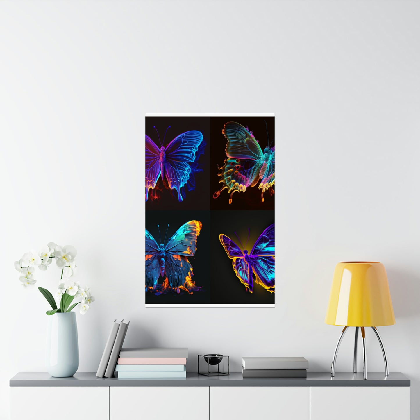 Premium Matte Vertical Posters Thermal Butterfly 5