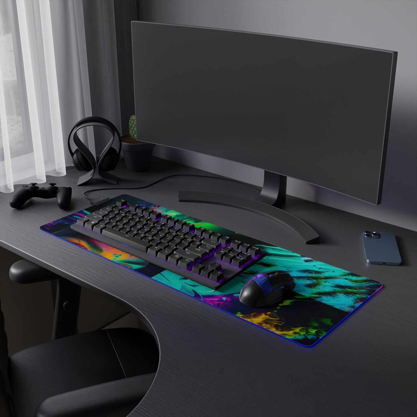 LED Gaming Mouse Pad Florescent Glow 5