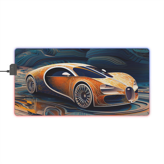 LED Gaming Mouse Pad Bugatti Abstract Flair 1