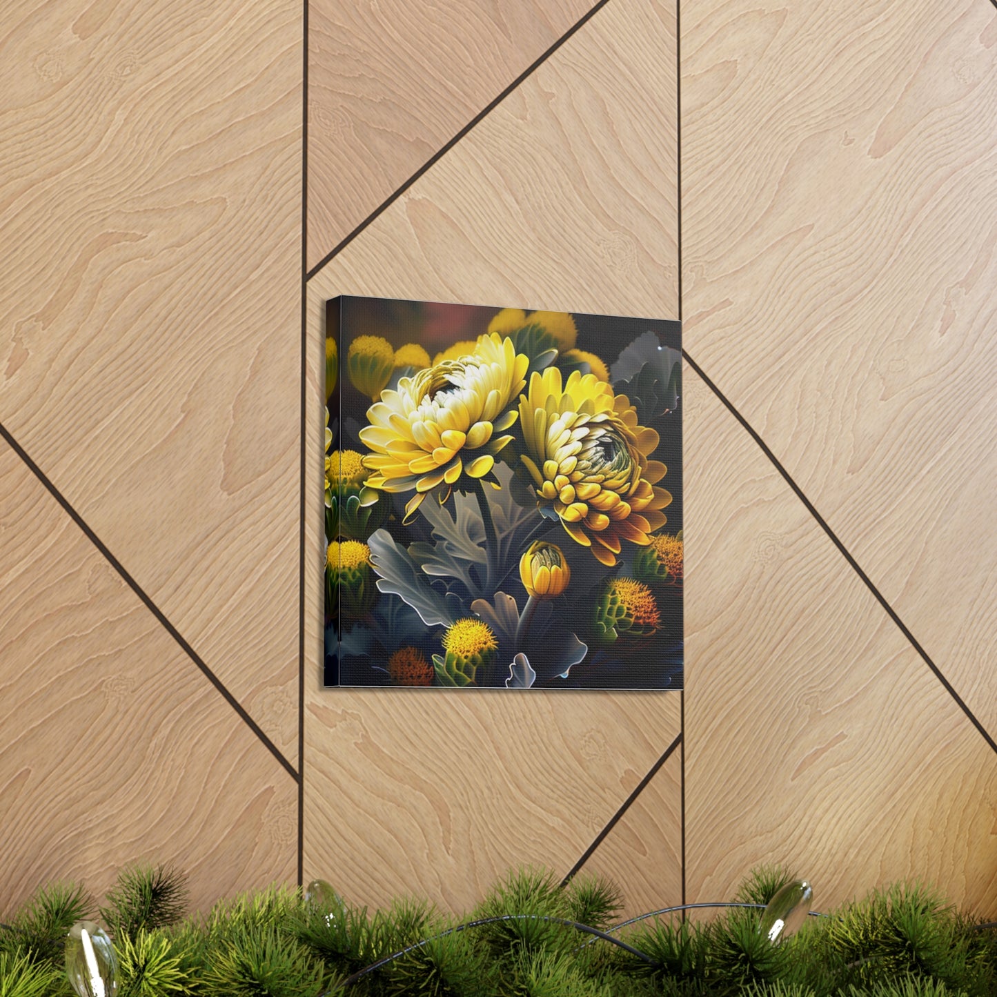 Canvas Gallery Wraps Yellow Hermosas Flores Amarillas 2