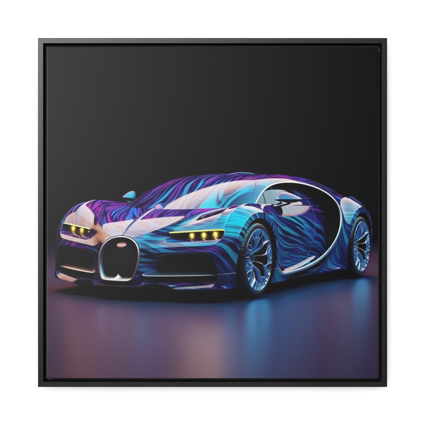 Gallery Canvas Wraps, Square Frame Bugatti Abstract Flair 3