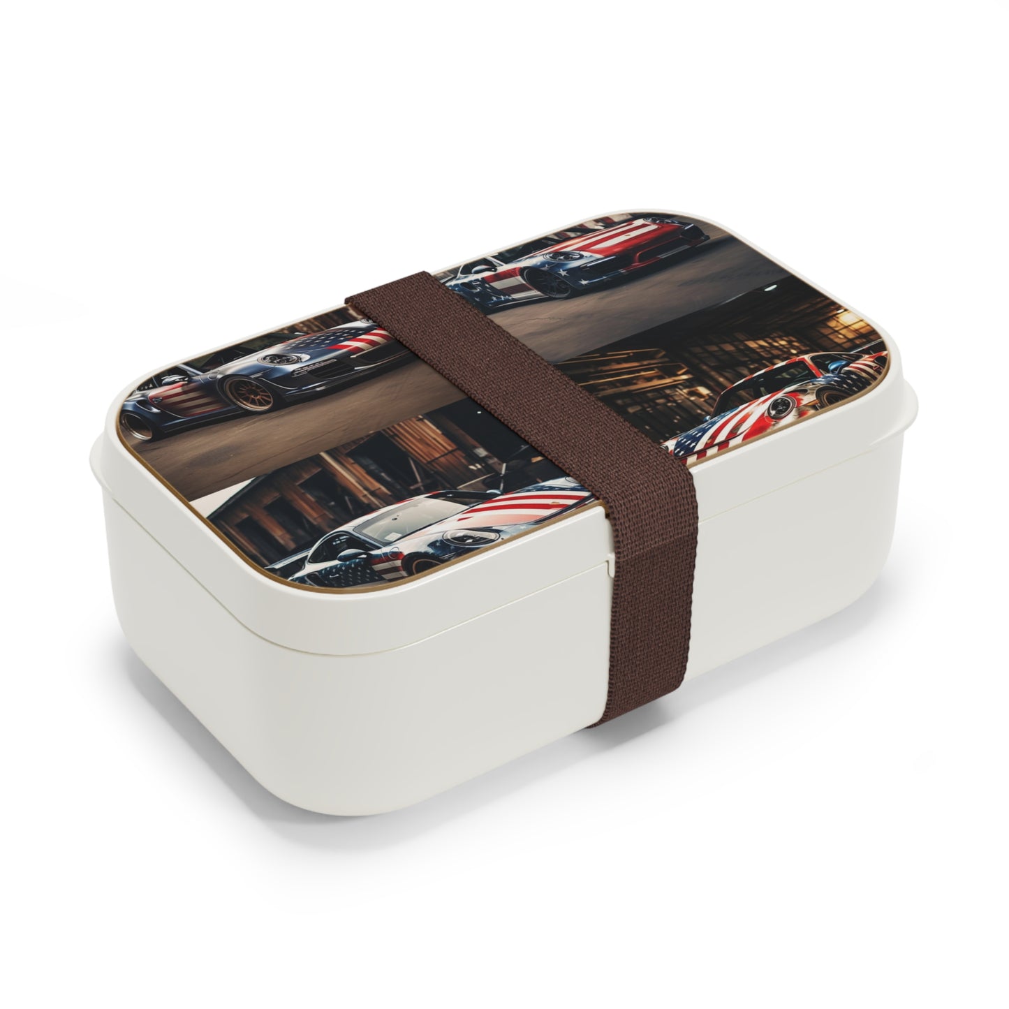 Bento Lunch Box American Flag Porsche 5
